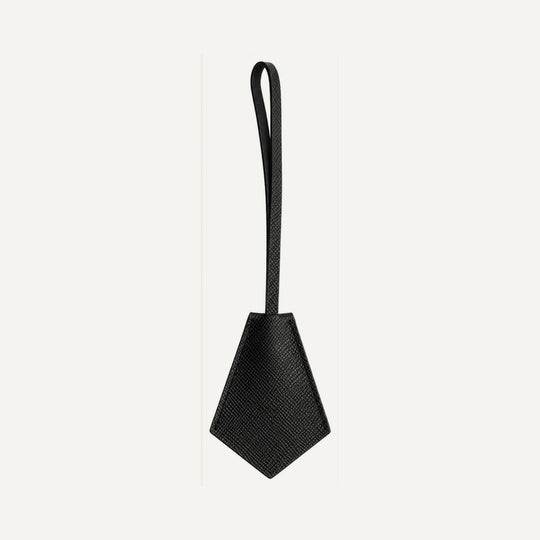 Leather key ring in Black Coffee — 15 Parker