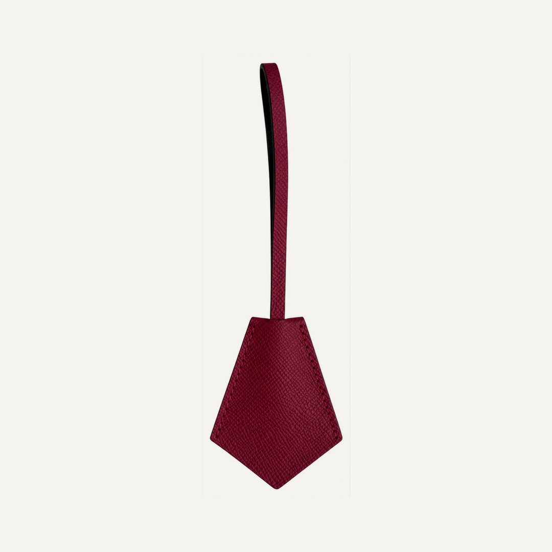 Leather key ring in Burgundy — 15 Parker