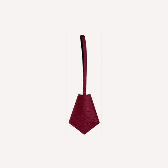Leather key ring in Burgundy — 15 Parker