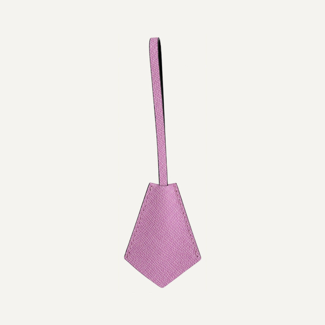 Leather key ring in Pink — 15 Parker