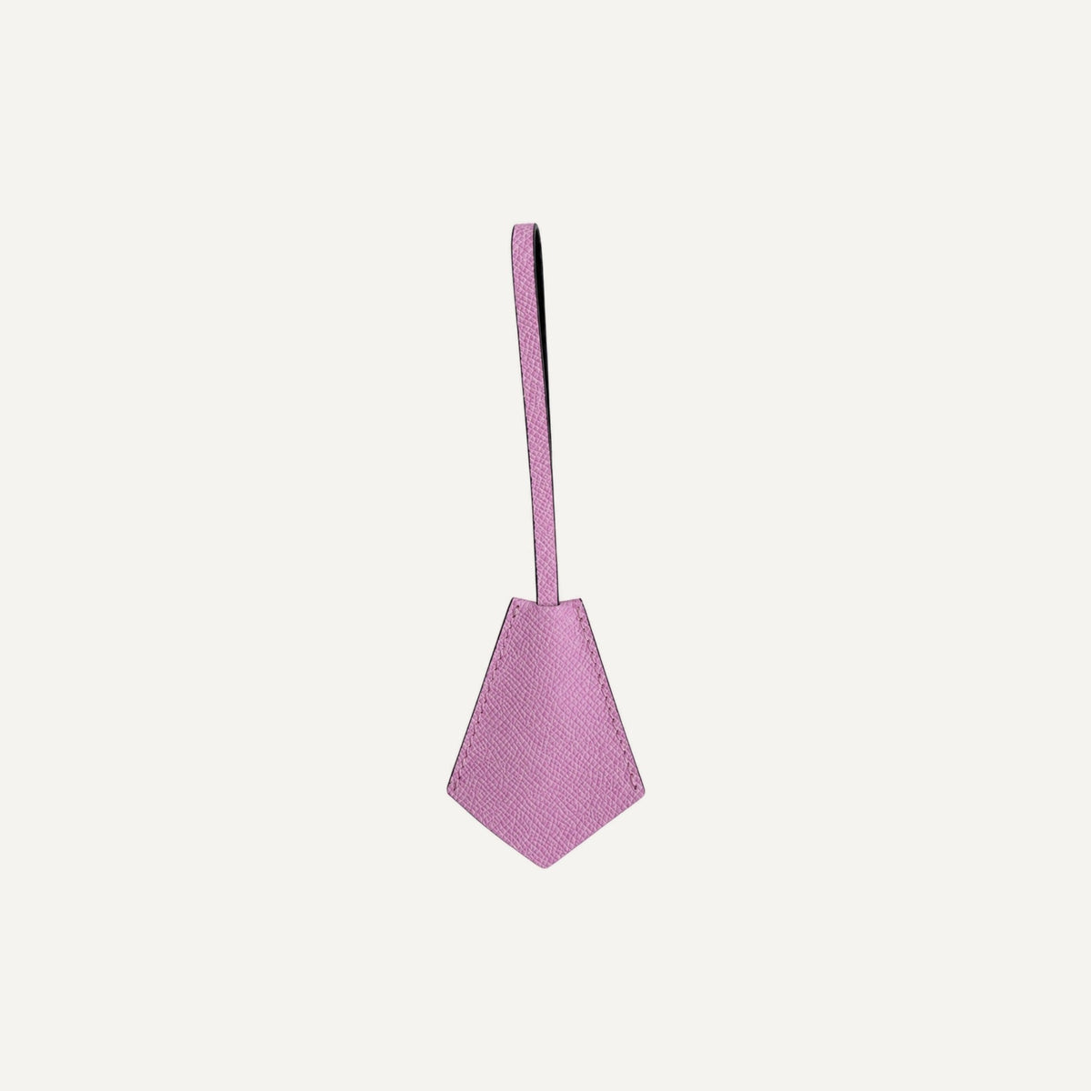 Leather key ring in Pink — 15 Parker