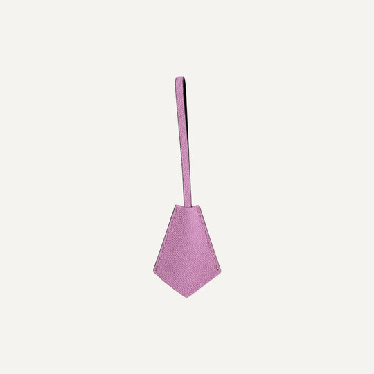 Leather key ring in Pink — 15 Parker