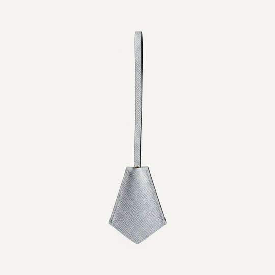 Leather key ring in Sky — 15 Parker