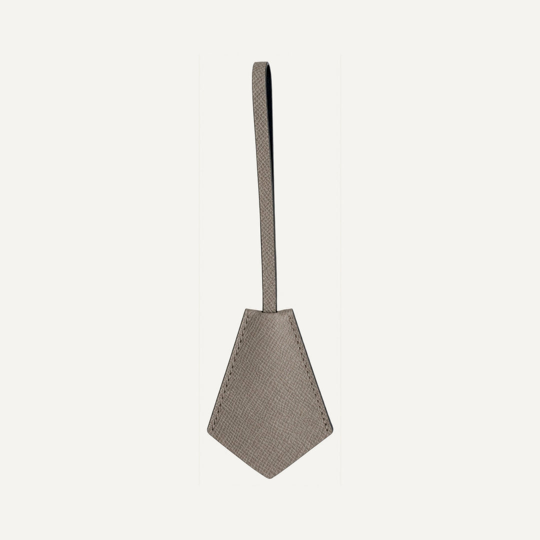 Leather key ring in Taupe — 15 Parker
