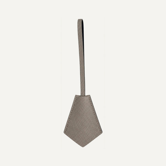 Leather key ring in Taupe — 15 Parker