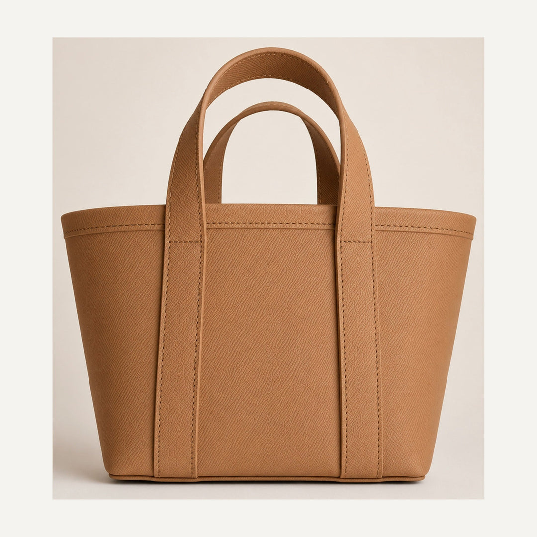 Leather boat tote in Biscuit — 15 Parker