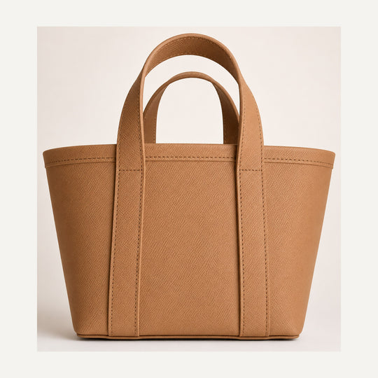 Leather boat tote in Biscuit — 15 Parker